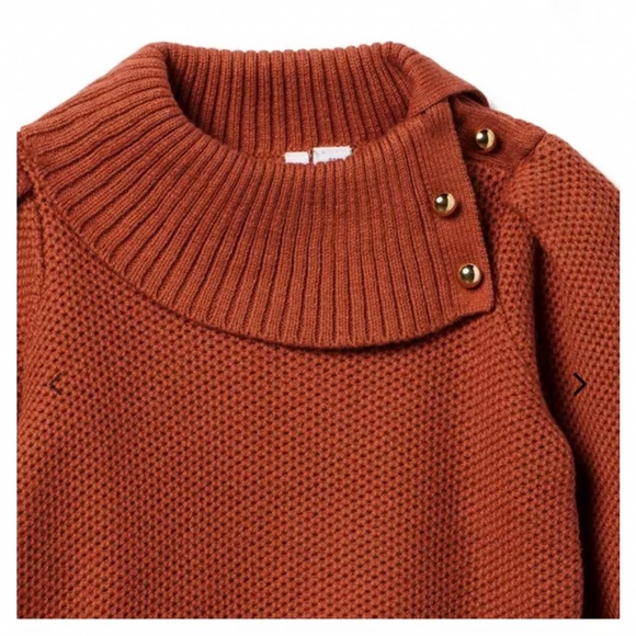 Brand New Janie & Jack Short Sleeve Sweater, Gold-Tone Buttons, Girls 7, NWT - Picture 3 of 6